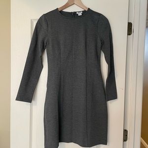 NWT J Crew Grey Ponte Sheath Dress